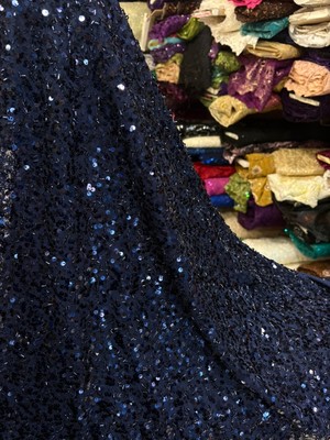 Mekik Manifatura Pullu Payet Kumaş (Tül Üzerine Pul ve Boncuk Görünümlü )