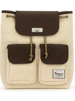 Mira Deri & Tekstil Hasır Kombinli A+ Kalite Sırt Çantası