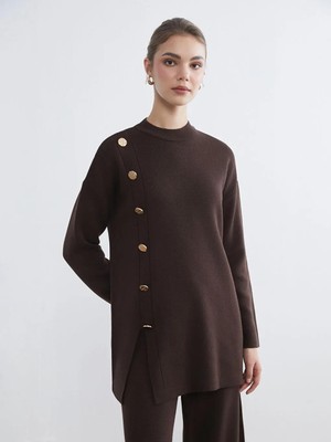 LC Waikiki Bisiklet Yaka Kadın Triko Tunik  (W5)