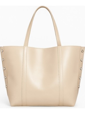 Masilya Brand Zımba Detaylı Omuz ve Kol Çantası Monica