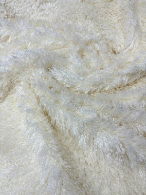 Mekik Manifatura Püsküllü Peluş Krem Rengi