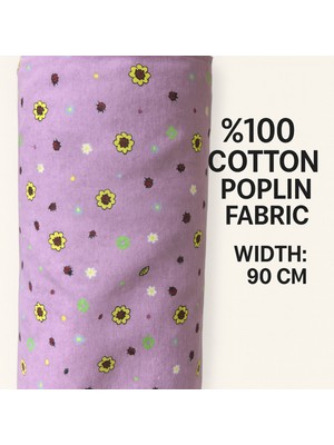 Mekik Manifatura %100 Pamuk Poplin Kumaş 90 cm Eninde Dikiş ve Hobi Kumaşı