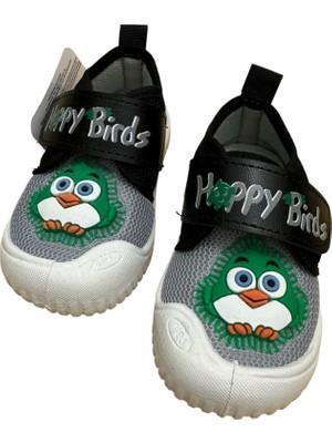 Gezer Erkek Bebek Keten,hafif ,yumuşak ve Kaymaz Taban Panduf Ev Kreş Ayakkabısı