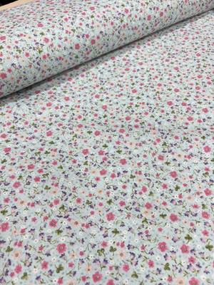 Mekik Manifatura %100 Pamuk Poplin Kumaş – 170 cm En – Çiçek Desenli