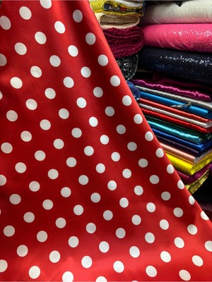 Mekik Manifatura Puanlı Saten Kumaş