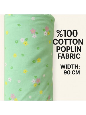 Mekik Manifatura %100 Pamuk Poplin Kumaş 90 cm Eninde Dikiş ve Hobi Kumaşı