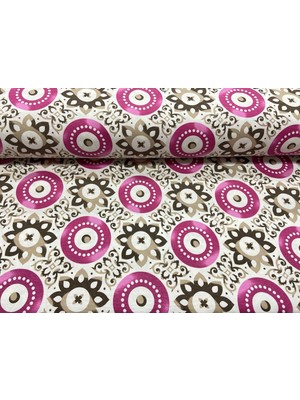 Mekik Manifatura Desenli Duck Keten Kumaş