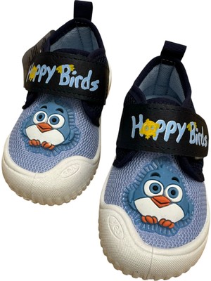 Gezer Erkek Bebek Keten,hafif ,yumuşak ve Kaymaz Taban Panduf Ev Kreş Ayakkabısı