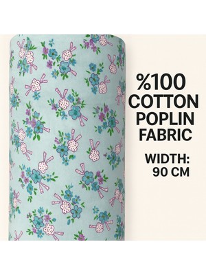 Mekik Manifatura %100 Pamuk Poplin Kumaş 90 cm Eninde Dikiş ve Hobi Kumaşı