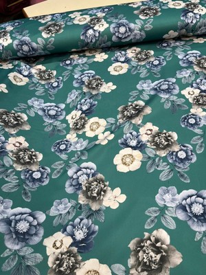 Mekik Manifatura Desenli Kobe Saten Kumaş