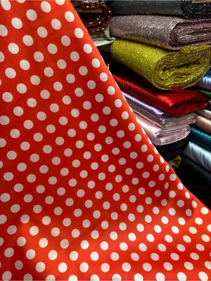 Mekik Manifatura Puanlı Saten Kumaş