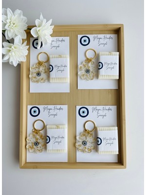 Pearlsavon Nazar Boncuklu Kartli 20LI Set Anahtarlik Sabun(Mevlüt,sünnet,dogum Gunu Hedıyelıklerı )