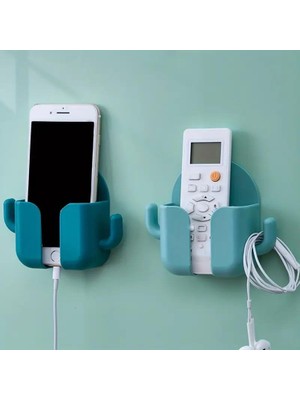 Sanal Trend 2 Adet Kumanda Telefon Standı Kancalı Kablo Askısı Anahtarlık Ev Araba Cebi