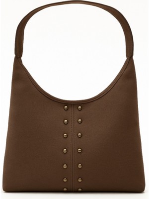 Masilya Brand Trok Detaylı Süet Omuz Çantası Pablo