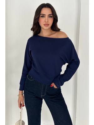 Noa Noa Kadın Omuz Açık Uzun Kollu Bluz – Wine Mood