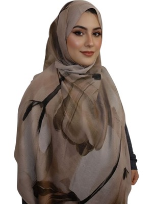 Eloriaa Çiçekli Bambu Crush Şal