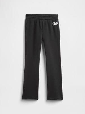 Gap Kız Çocuk Siyah Relaxed Gap Logo Bootcut Eşofman Altı