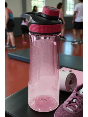 Deyhome Şeffaf Spor Okul Ofis Su Matarası Suluk 730ML