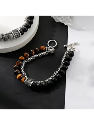 Set.up Kehribar Erkek Bileklik