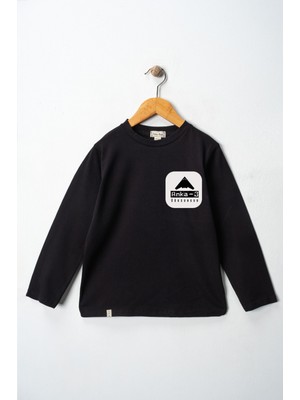 Dekim Moda Erkek Çocuk Uzun Kollu Bisiklet Yaka "anka" Baskılı Tişört Mevsimlik Pamuklu