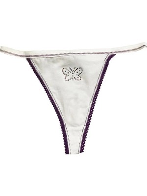 Moda Şahsenem Berrak Kadın Taş Baskılı Tanga 2280