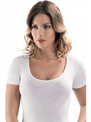 Moda Şahsenem Dorya Açık Yaka Kısa Kol Atlet 1076