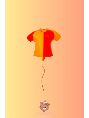 Zayna's Taraftar Temalı Sarı Kırmızı Renk Forma Folyo Balon 59 cm