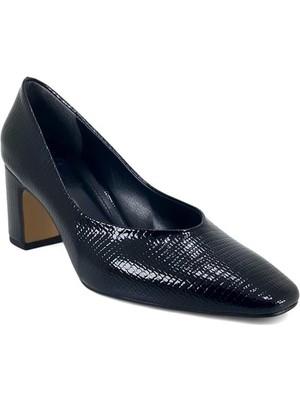 Beety 6250 Günlük Kadın Abiye Ayakkabı-Siyah Rugan