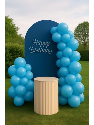 Zayna's 100 Adet Pastel Tonu Mavi Renk 12INÇ Mavi Balon-Doğum Günü Parti Süsleri Balon