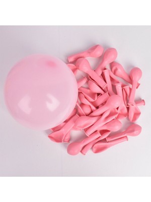 Zayna's Makaron Pembe Pastel Balon 10'lu