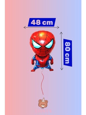Zayna's Marvel Örümcek Adam Temalı Karakter Folyo Balon Bacaklı