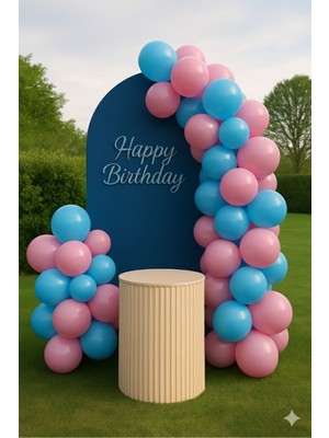 Zayna's 30 Adet Pastel Tonu Mavi-Pembe Karışık Renk 12INÇ Balon-Doğum Günü Parti Süsleri Balon