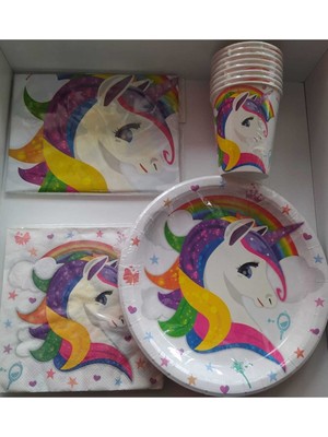 Zayna's Unicorn Tabak Bardak Doğum Günü Seti