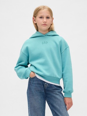 Gap Kız Çocuk Mavi Vintagesoft Gap Logo Sweatshirt