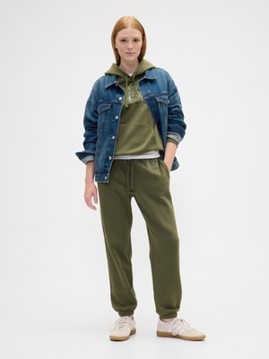 Gap Kadın Yeşil Gap Logo Fleece Jogger Eşofman Altı