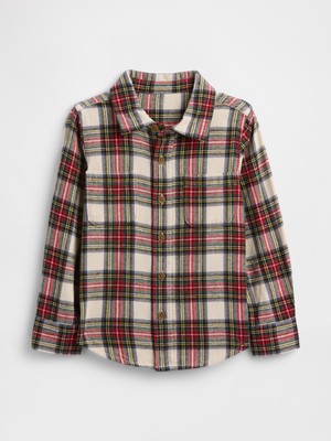 Gap Erkek Bebek Kırmızı Gap Flannel Gömlek