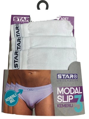 Moda Şahsenem Star 109 Erkek  3'lü Modal Slip