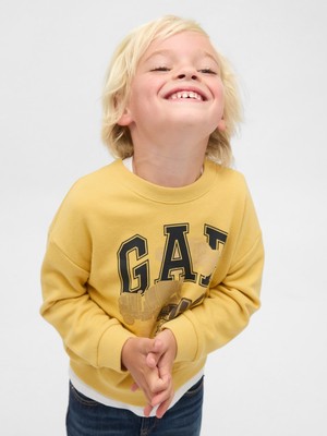 Gap Erkek Bebek Sarı Relaxed Gap Logo Sweatshirt