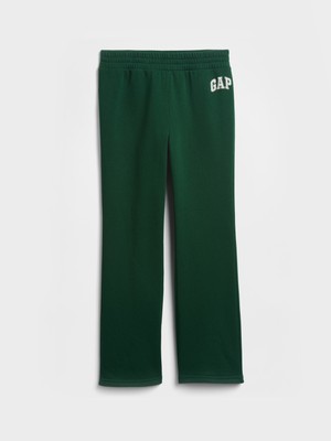Gap Kız Çocuk Yeşil Relaxed Gap Logo Bootcut Jogger Eşofman Altı