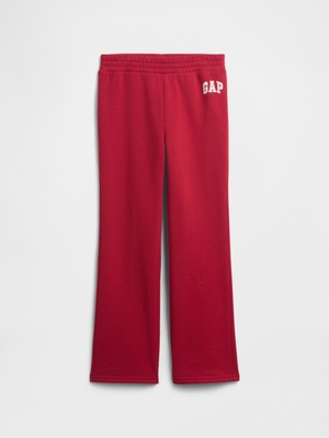 Gap Kız Çocuk Kırmızı Relaxed Gap Logo Bootcut Jogger Eşofman Altı