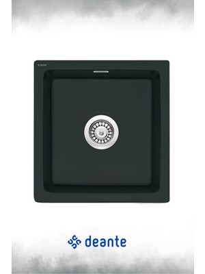 Deante - Sabor Seramik 1 Bölmeli -  Mat Siyah Mutfak Evyesi