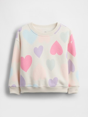 Gap Kız Bebek Kırık Beyaz Vintagesoft Sweatshirt