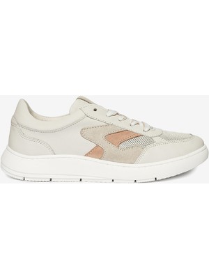 Greyder Kadın Kirli Beyaz Hakiki Deri Sneaker Ayakkabı 4Y2SA33601