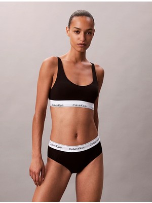 Calvin Klein Kadın Siyah Askılı Sütyen Pamuk Kumaş ile Gün Boyu Destek ve Konfor