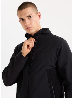 Jeep Kapüşon Yaka Düz Siyah Erkek Sweatmont J5WM-SWT7287