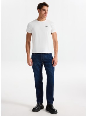Only & Sons Orta Bel Rahat Koyu Mavi Erkek Denim Pantolon Onsedge Straıght 4387 Box Pım Jean
