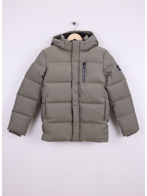 Calvin Klein Yeşil Erkek Çocuk Şişme Mont IB0IB01276LDY
