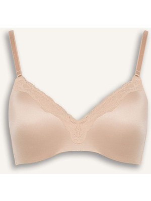 DeFacto Dantel Detaylı Saten Kaplı Pedli Balensiz Tişört Bra G4698AX25WN