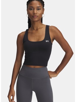 Under Armour Kadın Atlet 6007656-001-MOTION Siyah Düz Normal Kalıp Nefes Alabilir Kumaş