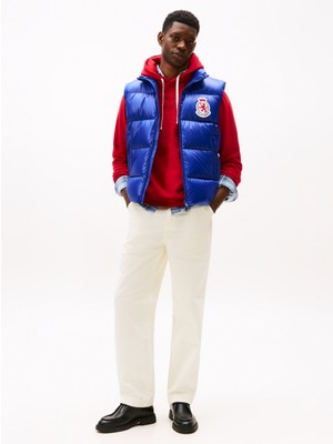 Tommy Hilfiger Mavi Erkek Yelek MW0MW41514D03_RWB Crest Shıny Down